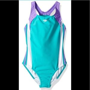 Speedo Girl's Swimsuit One Piece Infinity Splice